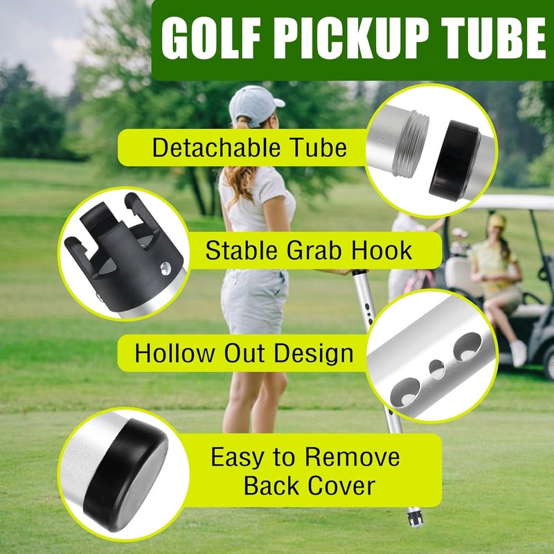 TRINKA Golf Ball Retriever with Storage Bag, Detachable Golf Ball Picker Upper Tube, Aluminum Alloy Golf Ball Collector, 40 Inch Golf Balls Shagger Grabber for Men Women, Hold up to 24 Golf Balls - Image 3